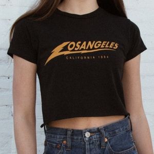 BRANDY MELVILLE Los Angeles GRAPHIC TEE